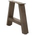 Patas de mesa de centro forma A 2uds acero 30x(30-31)