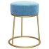 Hocker redondo azul claro