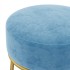 Hocker redondo azul claro