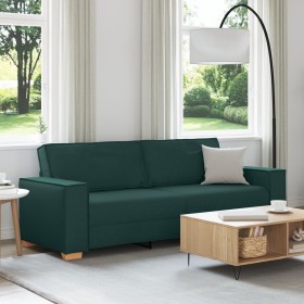 Sofá silla  Gris claro 59 cm Tela Verde oscuro Poliéster,