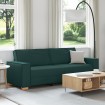 Sofá silla  Gris claro 59 cm Tela Verde oscuro Poliéster, Madera
