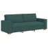 Sofá silla  Gris claro 59 cm Tela Verde oscuro Poliéster,