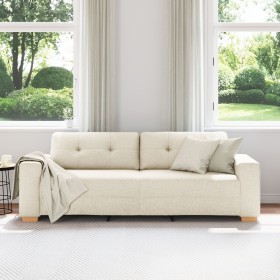 Sofás  Beige Tela Grande Caben muchos Sofá de 3