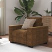 Marrón Poliéster Mediano Para Muchos Sillón Rectangular
