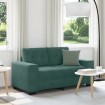 Terciopelo verde oscuro Terciopelo Compacto Sofá Moderno
