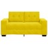 Sofá Contemporáneo de Terciopelo Amarillo 120 cm de