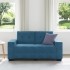 Terciopelo azul Terciopelo, Madera Mediano Duradero Sofá