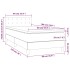 Cama box spring y colchón LED cuero sintético blanco 90x190