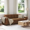 Marrón Tela Estándar Modular Sofá Marrón Rectangular