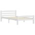 Estructura de cama sin colchón madera de pino blanco 90x200