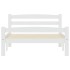 Estructura de cama sin colchón madera de pino blanco 90x200