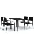 Juego de comedor de jardín 5 piezas