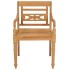 Sillas Batavia 2 uds teca maciza con cojines