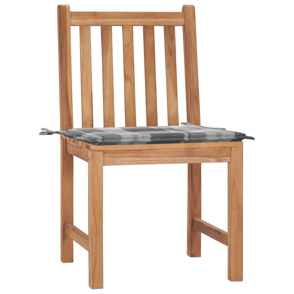 Sillas de jardín 2 unidades madera maciza de teca con