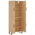 Aparador alto madera contrachapada color roble 69,5x34x180