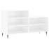 Mueble zapatero madera contrachapada blanco brillo 102x36x60