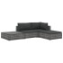 Set de muebles de jardín 4 pzas y cojines ratán sintético