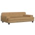 Cama para perros de terciopelo marrón 90x53x30