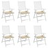 Cojines de silla de jardín 6 uds tela Oxford beige 40x40x3