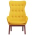 Sillón de relax de tela amarillo