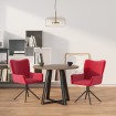 Sillas de comedor giratorias 2 unidades terciopelo rojo tinto
