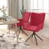 Sillas de comedor giratorias 2 unidades terciopelo rojo