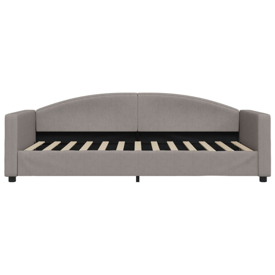 Sofá cama con colchón tela gris taupe 90x200