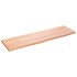 Encimera de baño madera maciza tratada marrón claro 100x30x2