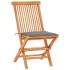 Set de bistró 3 pzas con cojines grises madera maciza de