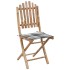 Set de comedor exterior plegable 5 piezas con cojines