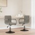 Sillas de comedor giratorias 2 uds de terciopelo gris