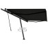 Toldo de pie retráctil manual gris antracita 500x350