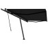 Toldo de pie retráctil manual gris antracita 500x350