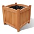 Juego de  arriates de madera 2 unidades 30x30x30