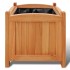 Juego de  arriates de madera 2 unidades 30x30x30