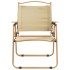 Sillas de camping 2 uds tela Oxford beige 54x55x78