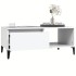Mesa de centro madera contrachapada blanco 90x50x36,5