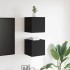 Muebles de salón de pared 2 uds negro 30,5x30x30