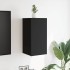 Muebles de salón de pared 2 uds negro 30,5x30x30