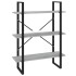 Estantería madera contrachapada gris Sonoma 80x30x105