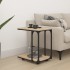 Mesa auxiliar con ruedas madera roble Sonoma 50x35x55,5