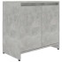 Armario de baño madera contrachapada gris hormigón 60x33x61