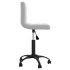 Silla de comedor giratoria de terciopelo gris