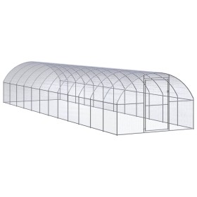 Gallinero de exterior de acero galvanizado 3x12x2