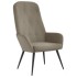 Sillón de relax con taburete terciopelo gris