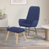 Sillón mecedora con taburete tela