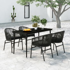 Juego de comedor para jardín 5 piezas