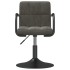 Silla de comedor de terciopelo gris