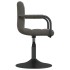 Silla de comedor de terciopelo gris