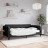 Sofá cama con colchón tela negro 100x200